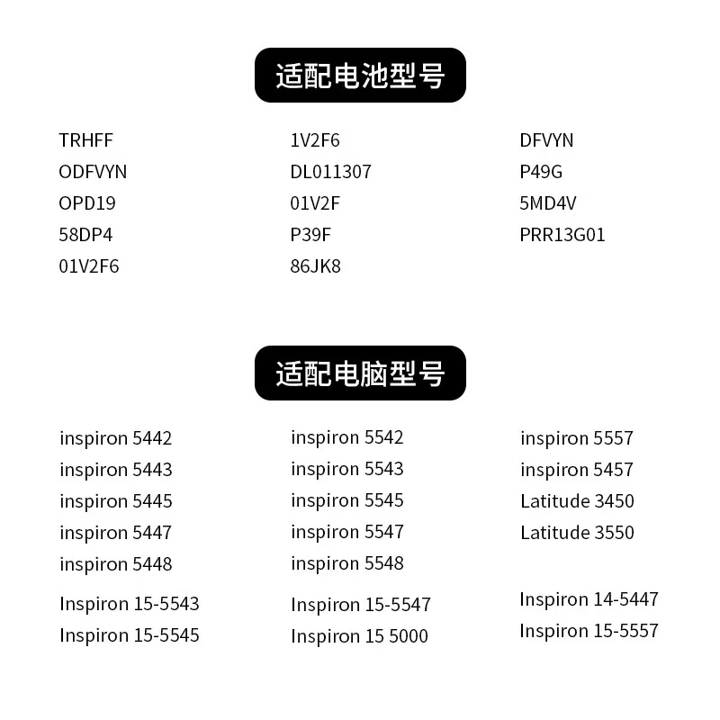 TRHFF P39F P49G 43WH Аккумулятор для ноутбука Dell Inspiron 15-5547 5547 5548 5545 5542 N5547 N5447 Latitude 14 3450 15 E3450 E3550