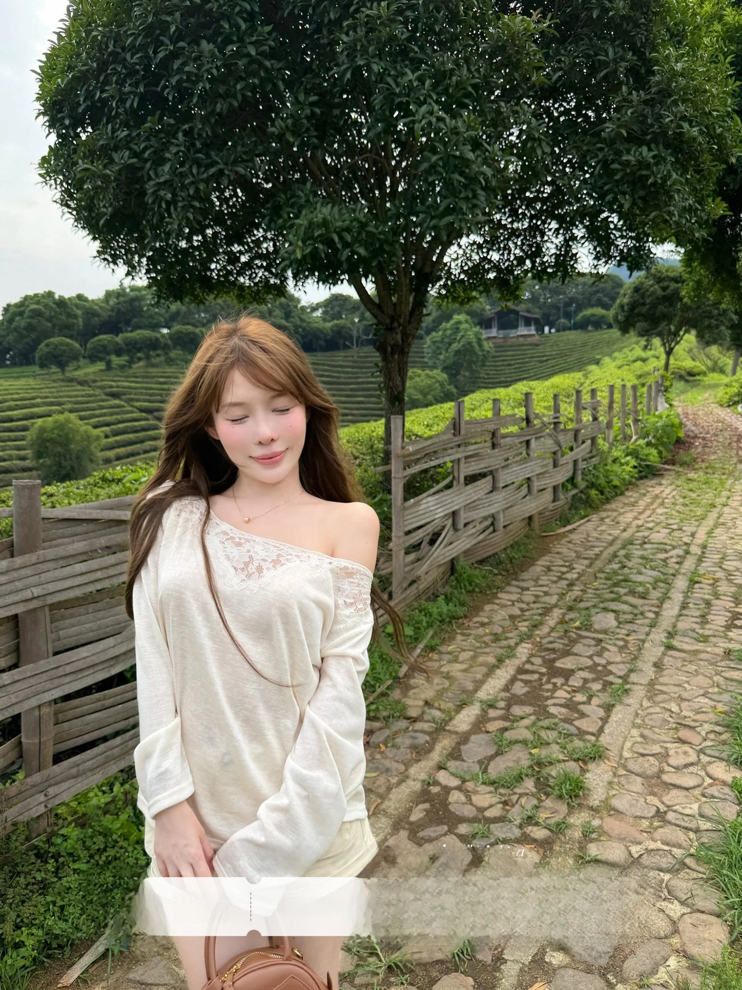 Lukira Lace Trim Long Sleeve T-Shirt Women Summer Cool Feeling Loose Top Pure Color round Neck Girl's Fashion Sun Protection
