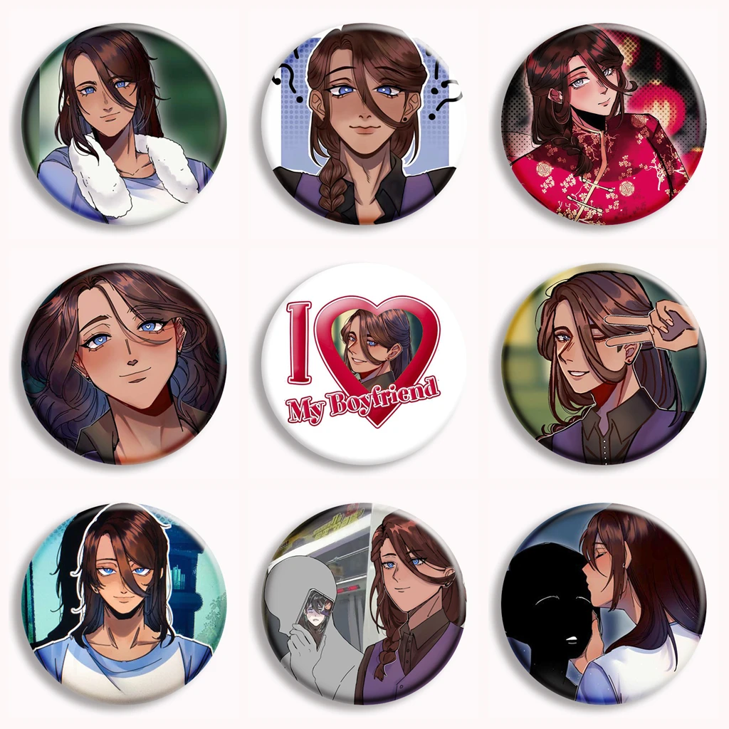 The Kid at The Back Anime Soft Button Pin Crowe Brooches Badge Bag Decor Jewelry Gamer Fans Collect Gifts