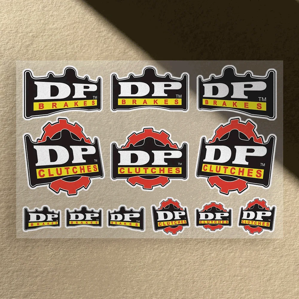 

Motorcycle Sticker Waterproof for Helme Tank Car Body Bicycle Universal Vinyl Decal DP Brakes