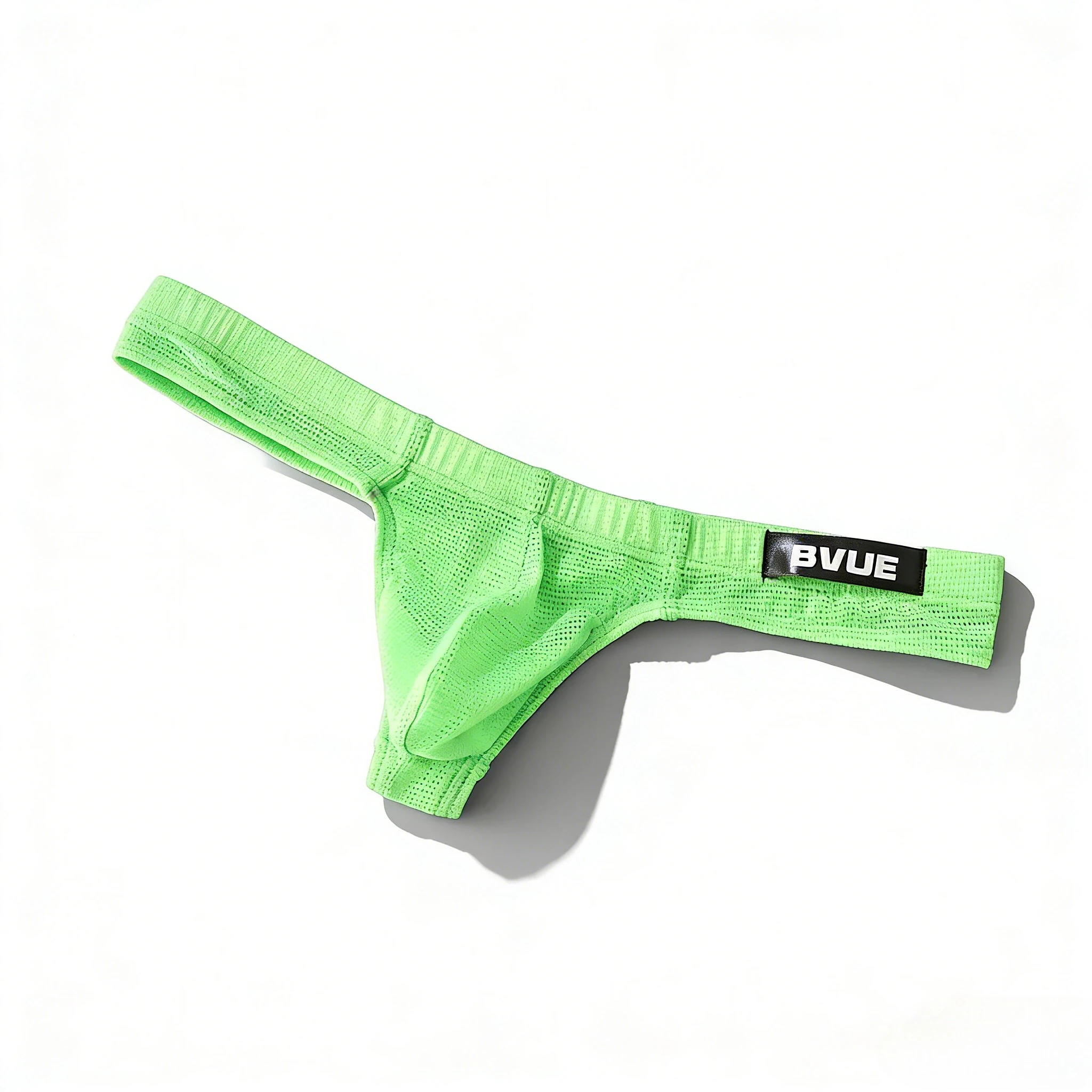 Men Mesh Ice Silk U-Convex Sexy Low-Rise Thong Breathable Backless Butt-Lifting T-Back Underwear Erotic Cozy Daily Intimate Wear
