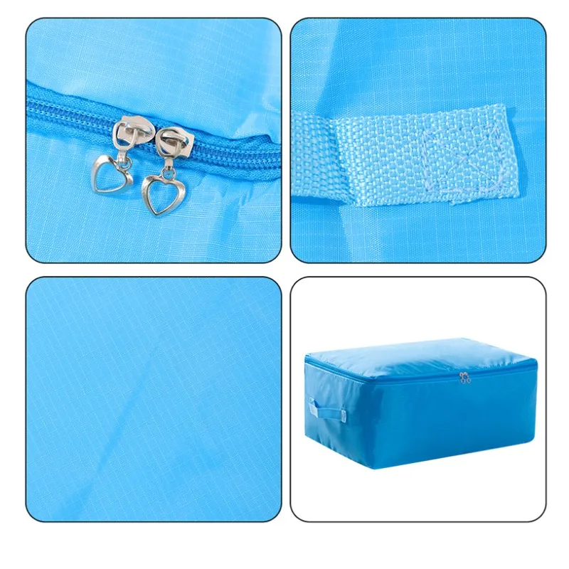 1pcs Waterproof Moisture-Proof Quilt Moving Bag Large Capacity Oxford Cloth Clothing Storage Bag Comforter Luggage Organizer