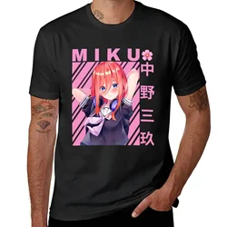 Miku Nakano T-Shirt anime t shirts oversized graphic tee customs mens graphic t-shirts