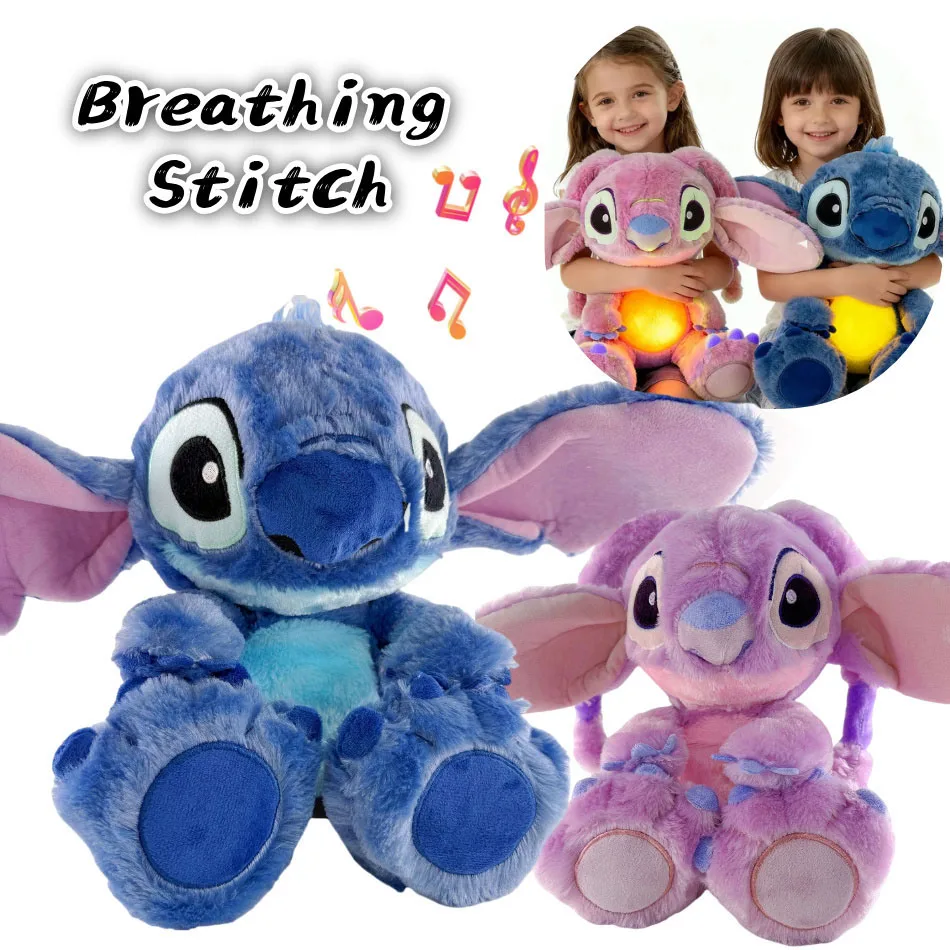 

Sttich Breathing Companions Soothing Sleeping Dolls sttich Plush Dolls boys and girls Soothing Music Luminous sleeping toy Gift