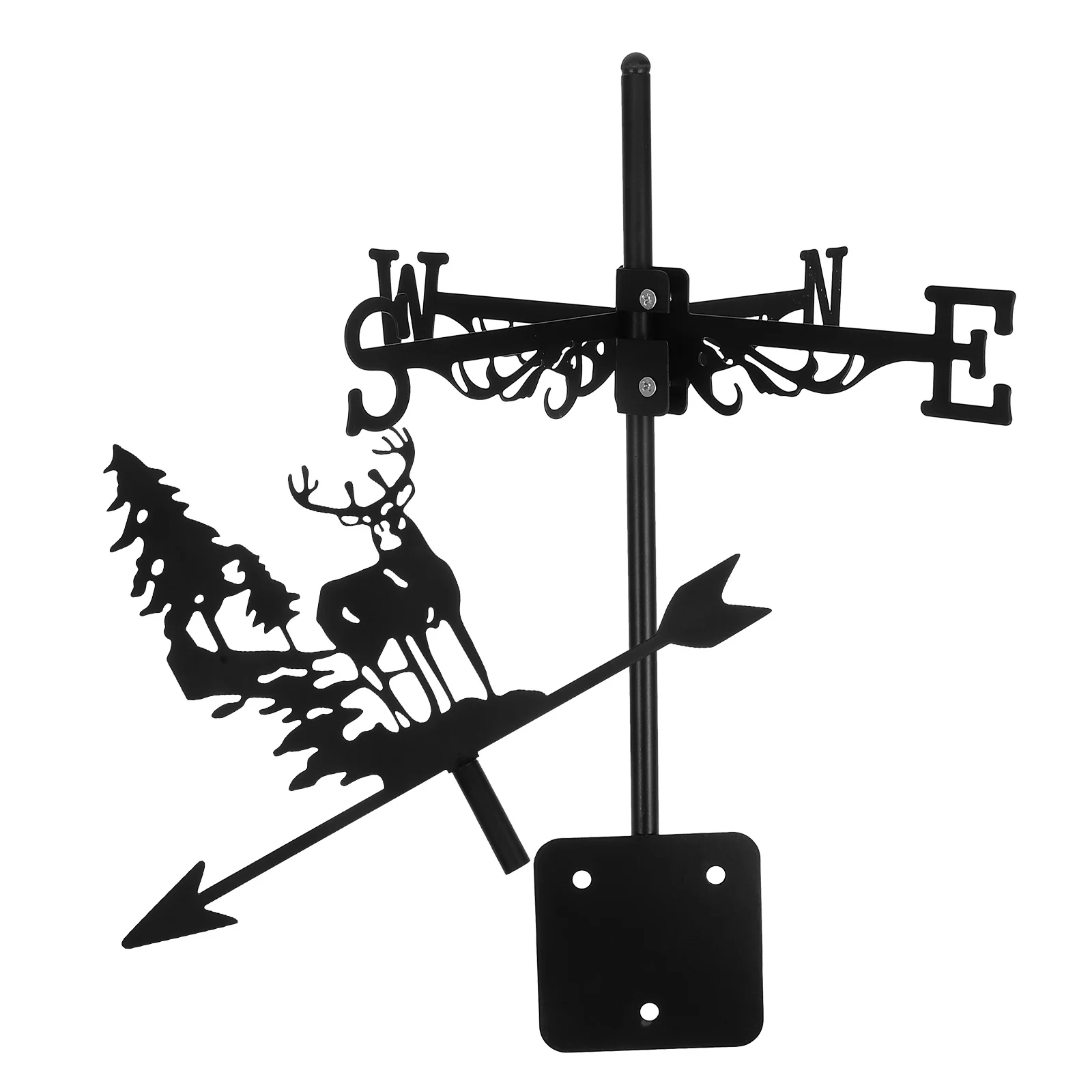 

Outdoor Weather Vane Garden Iron Weathervane Metal Vanes for Yard Vintage Roof Direction Sign