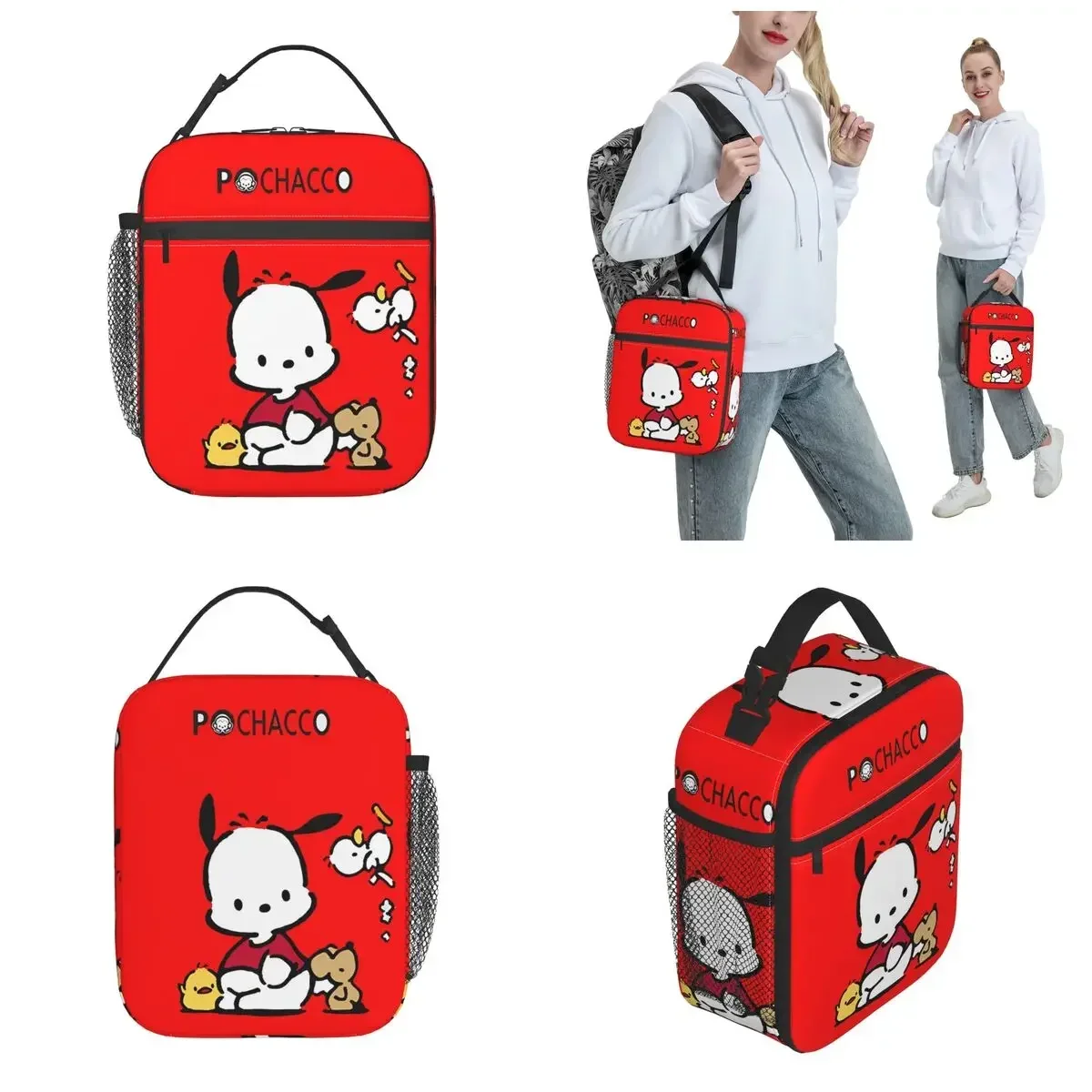 Bolsa de almuerzo con aislamiento para pensamiento, bolsa refrigeradora, contenedor de comida, fiambrera portátil, bolso de mano, bolsos para comida, trabajo, Picnic
