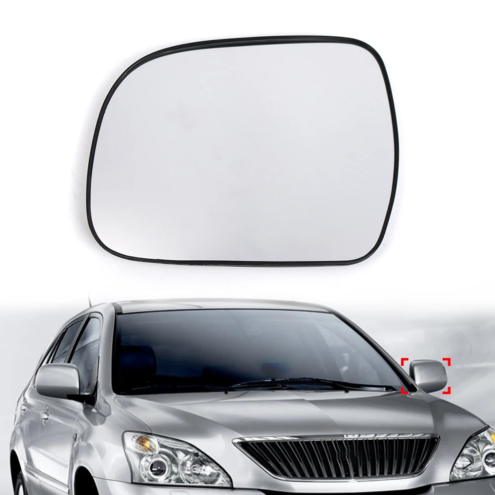 1Pc 87901-48060 Heated Glass Side Mirror Wing Door ABS Plastic + Glass White Left For Lexus RX300 RX330 RX350 RX400H 2004-2009