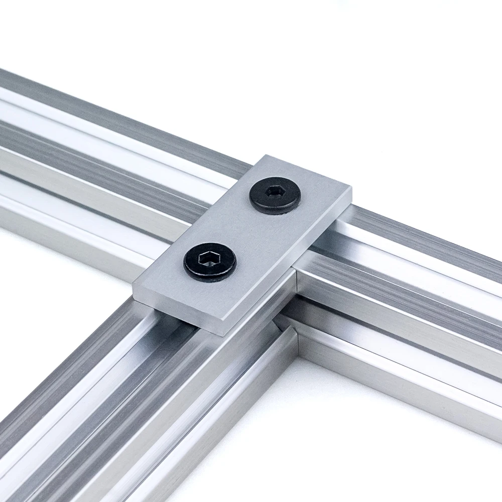 10Pcs Openbuilds 2 Hole Joining Strip Plate for 20 Series Aluminum Extrusion Profiles CNC Router Machine 3D Printer Parts