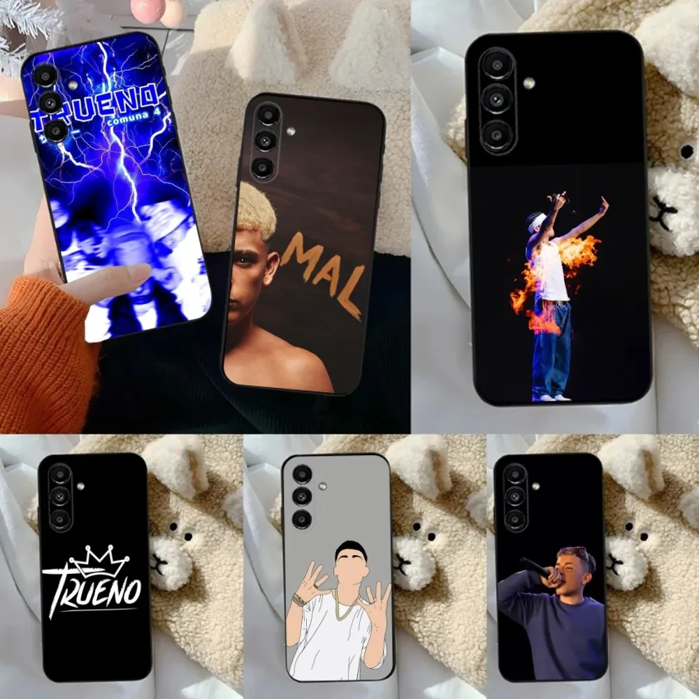 

T-Trueno Fell Me Rapper Phone Case For Samsung S24,23,22,30,21,10,9,Ultra,Plus,Lite,FE,5G Black Soft Case