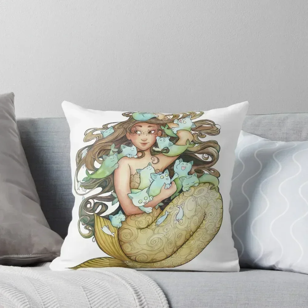 Mer Kittens Throw Pillow Cushion Cover For Sofa Anime Elastic Cover For Sofa Decorative Pillow Covers For Sofa pillow