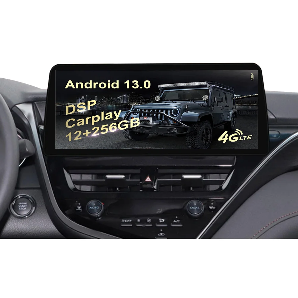 12.3 inch auto carplay Android 13.0 For Toyota Camry 2021+ car multimedia palyer GPS navigation radio touch screen head unit