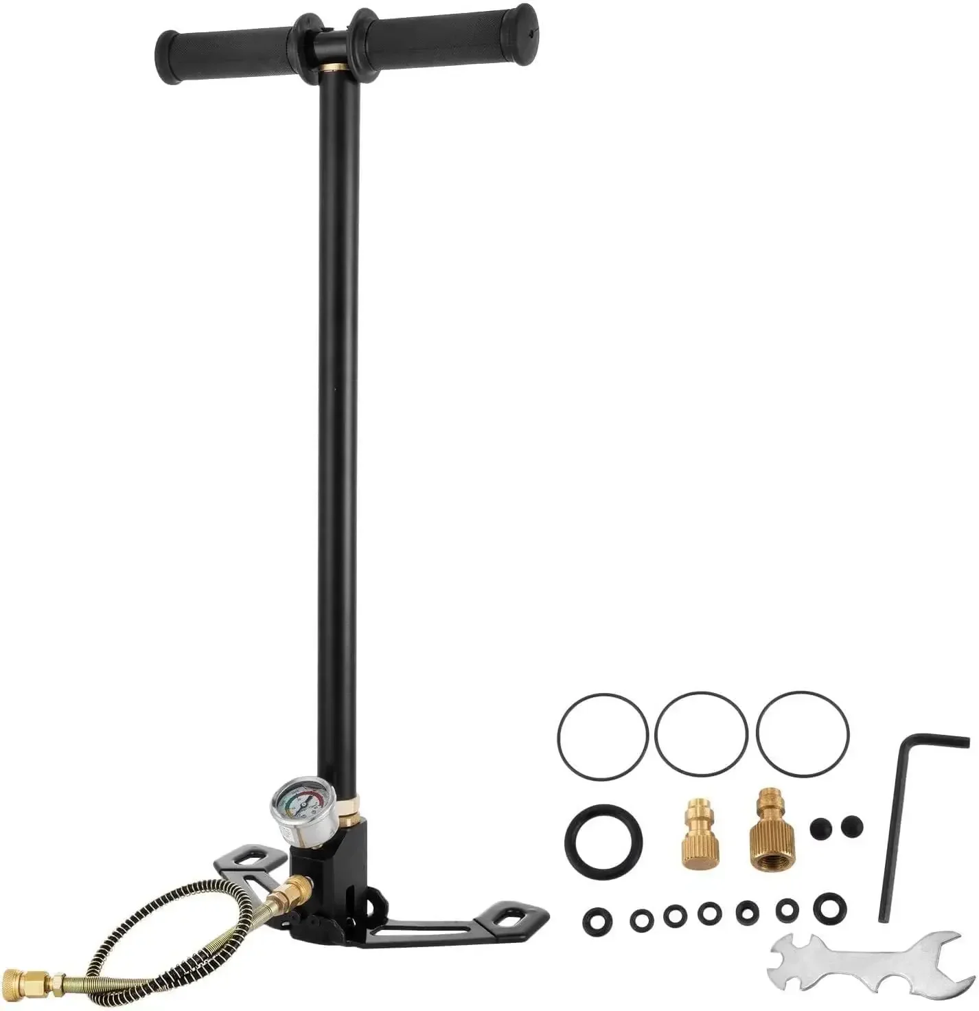 RUTI 300bar 30mpa 4500psi 3 Stage Pump For Car Bicycle High Pressure Air Compressor Hunting Inflator HPA Tank Diving Inflator