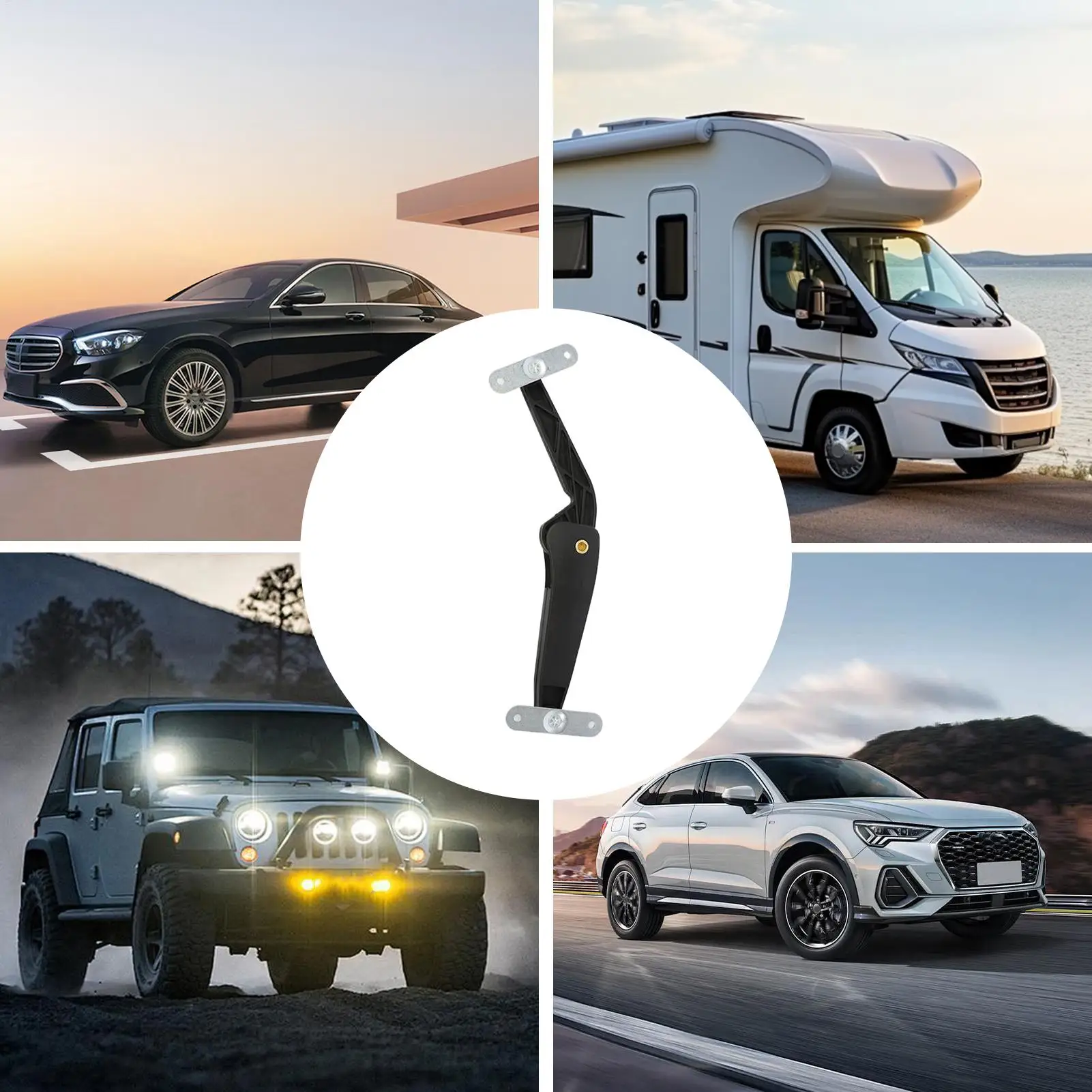 Car Roof Box Lid Shock-proof Support Arm Auto Rooftop Shock Absorb Luggage Holders Carrier Brackets for Improved Load Management