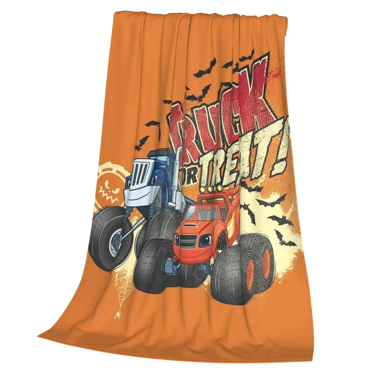 Blaze And The Monster Machines Crew Blanket Soft Warm Flannel Throw Blanket Bedspread for Living room Picnic Travel Home Couch