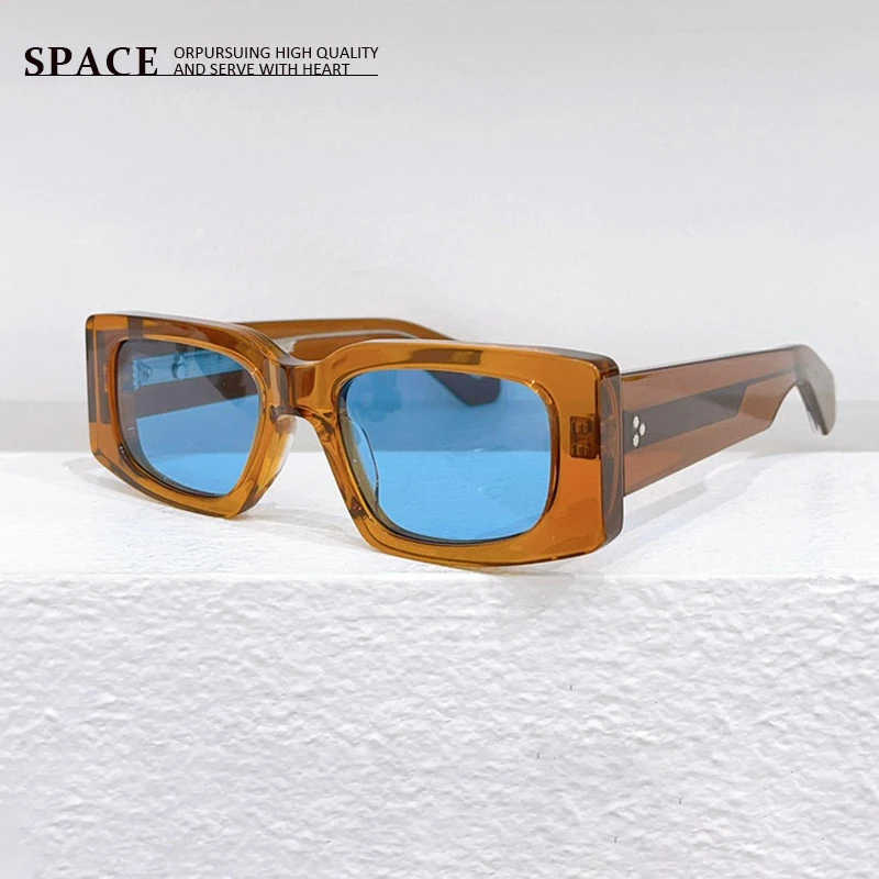 Square Frame Acetate Sunglasses Fashion designer Sunglasses SUPERSONIC Men UV400 Handmade fashion sunglasses can be carved