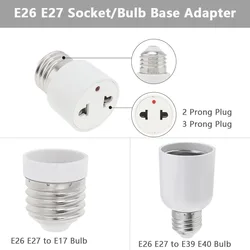 E26 E27 to E39 E40/E17 Bulb Base Adapter Screw Light Lamp Socket Converter Light Base Converter Enlarger Converter Adapter