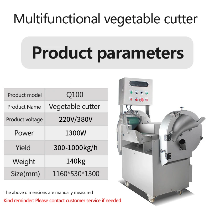 Electric Vegetable Cutting Machine Cutter Slicer Cabbage Chilli Potato Onion Slice Strip Dice Cutting