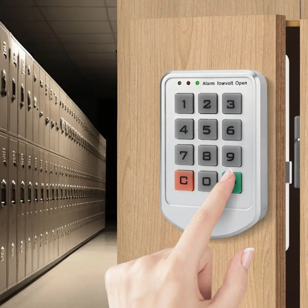 Digital Password Cabinet Lock Keyless Electronic Security Access For Home Gym Office Locker Storage Modern