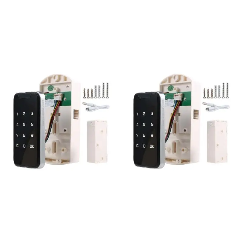 2PackX(Electronic Smart Digital Electronic Door Lock Fingerprint Password Keyless Keypad)