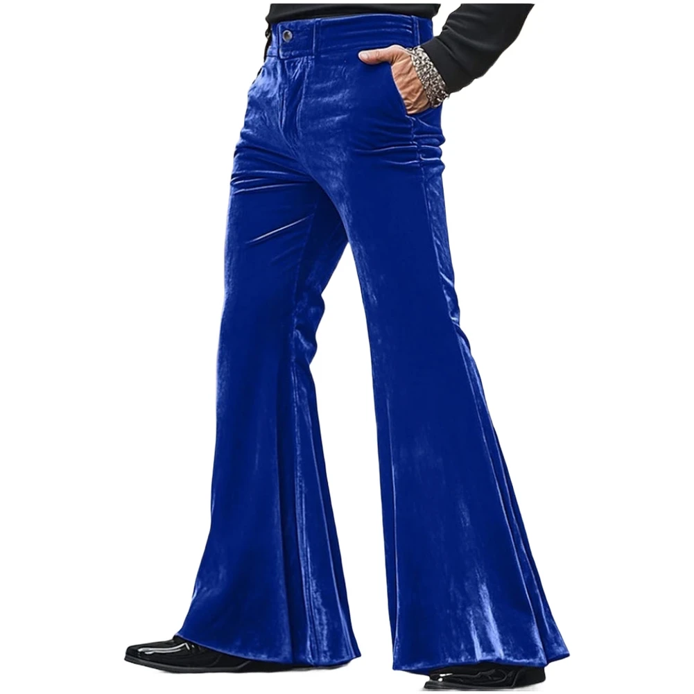 Party Streetwear Bell Bottom Pants Comfortable Fit Four Seasons Wear New Condition Item Regular Clothing Length