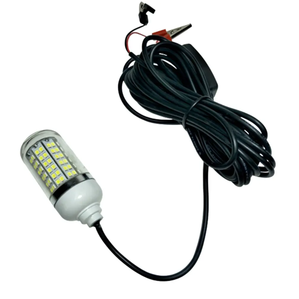 Luz Led de pesca impermeable para exteriores, lámpara de 12v de voltaje, luz verde, señuelo de pesca en balsa, novedad