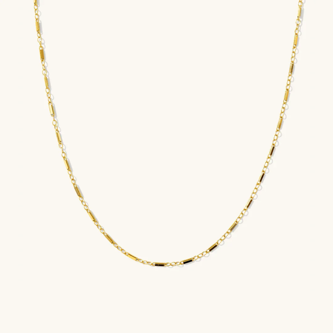 14K Gold Filled Dainty Shimmer Chain Necklace Waterproof Necklace  Jewelry Tarnish Resistant Gift for Women