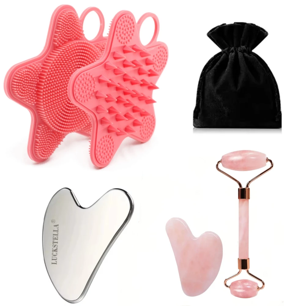 ลูกกลิ้งน้ำแข็งบนใบหน้า ชุดลูกกลิ้งน้ำแข็งบำรุงผิวหน้า, ลูกกลิ้งนวดหน้ายกกระชับ, ลูกกลิ้งใบหน้ากัวซาชุดเครื่องมือใบหน้า