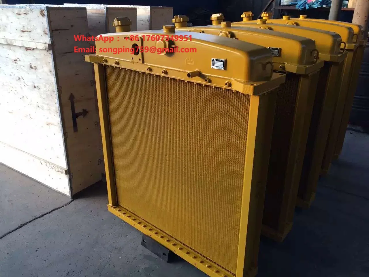 Construction Machinery Shantui Original Radiator Part No16Y-03A-03000 1 Year Warranty Applicable Models 154-03-C1001
