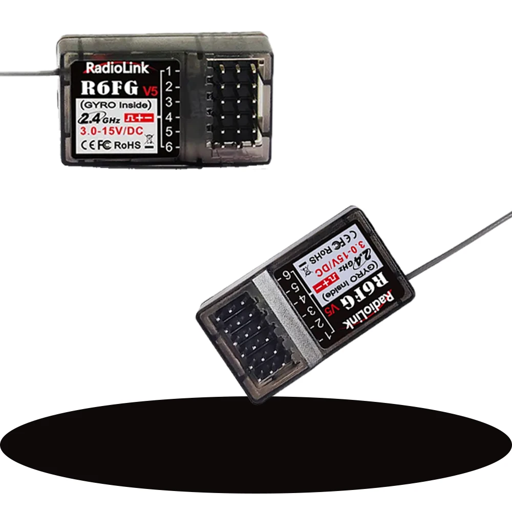 Radiolink-2.4GHz Receptor, R6FG, R6F, R4FGM, R7FG, Transmissor, Controle Remoto, Carro RC, Barco, Peças do modelo do veículo