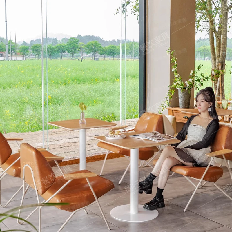 Restaurant Café Milch tee Shop Dessert Shop Empfang Sofa Tisch und Stuhl Kombination Karte Bar Qing Bar Werbung