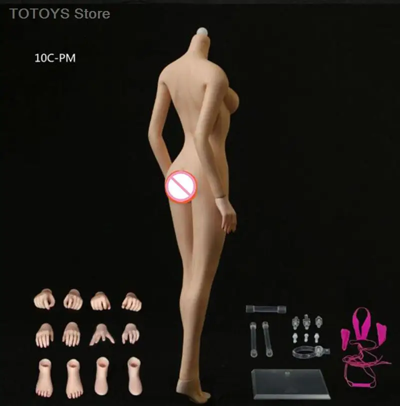 JIAOU DOLL 1/6 JOQ-10C / JOQ-06C سوبر مرنة سلس أنثى الجسم هيكل عظمي معدني انفصال نموذج القدم لنحت الرأس 1:6