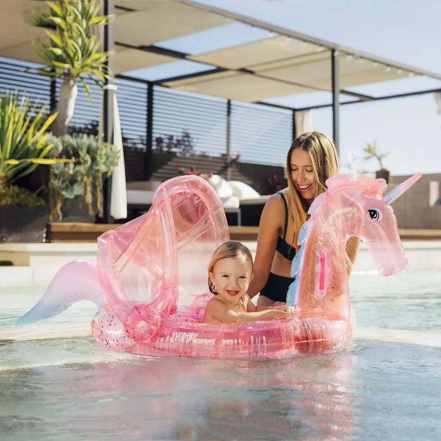 BB Glitter Gonfiabile Baby Galleggiante Funbaby Unicorn Grande