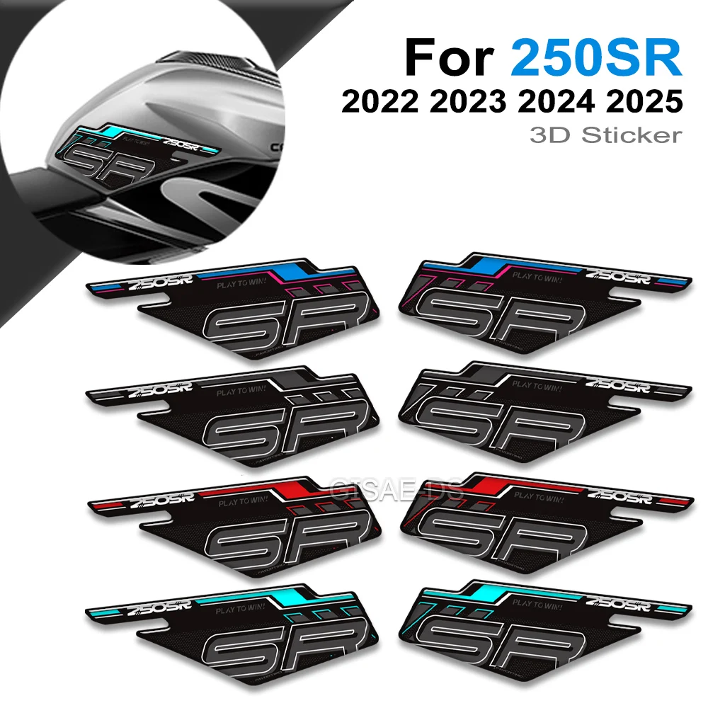 

For CFMOTO CF MOTO 250SR 250 SR 2022 - 2024 2025 250SR Motorcycle Tank Pad 3D Epoxy Protection Sticker Decal ﻿