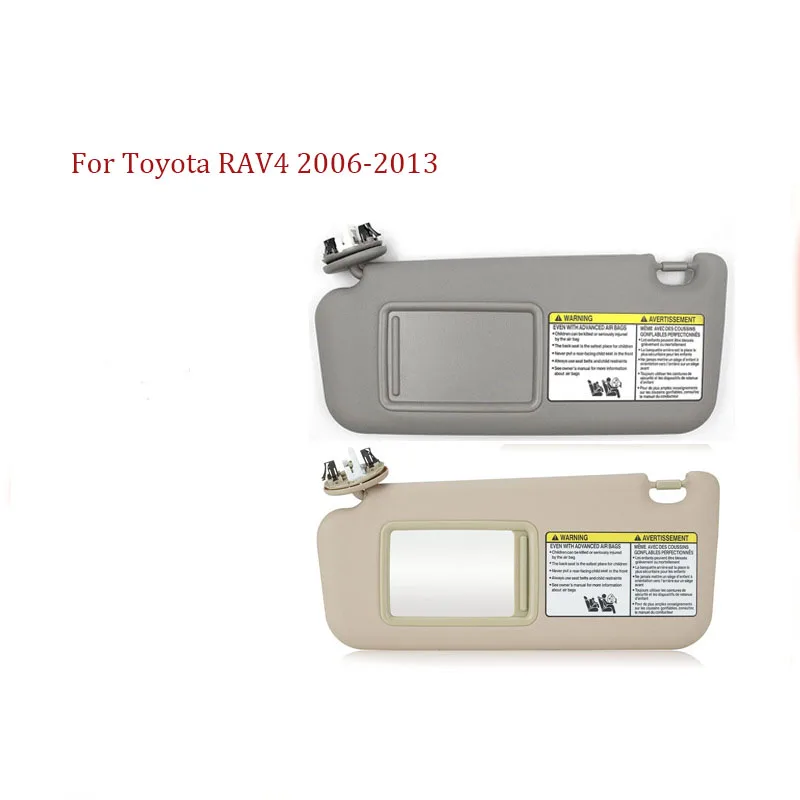 

Автомобильный солнцезащитный козырек для Toyota RAV4 2006-2013, подходящие аксессуары, крышка для зеркала под раковину, блокирующая Солнечный свет 74320-42501-B2 74310-42452