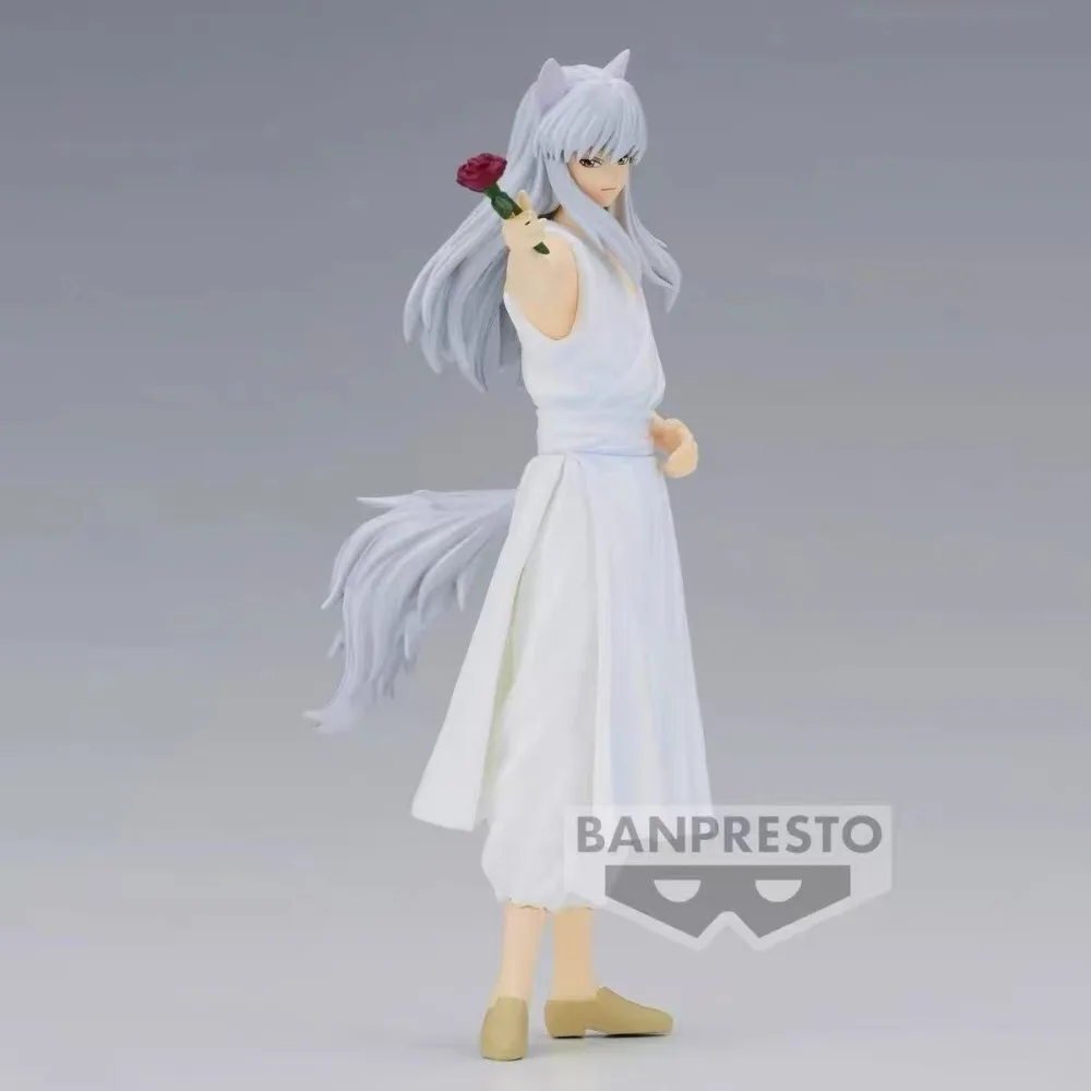 Original genuíno bandai banpresto dxf yuyu hakusho kurama e youko kurama pvc figura modelo anime desktop ornamento brinquedo presente