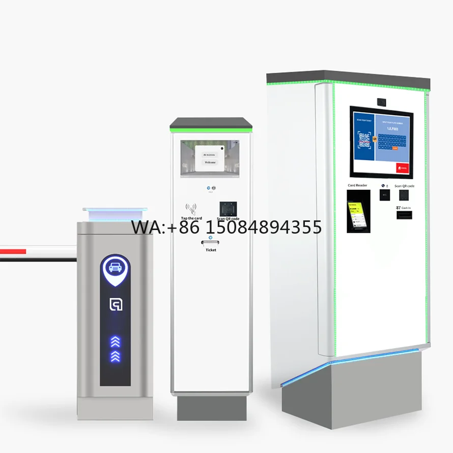 Realpark Vehicles Parking Systems RFID Barcode Ticket Vehicle Access Control Auto Payment Car Parking System