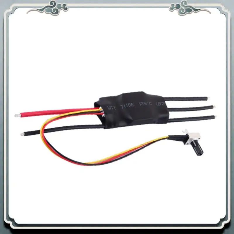 

Premium 1 PCS Three-Phase Brushless And Hall-Free DC Motor Controller 7-24V DC Motor ABS BLDC ESC With Potentiometer Cooling