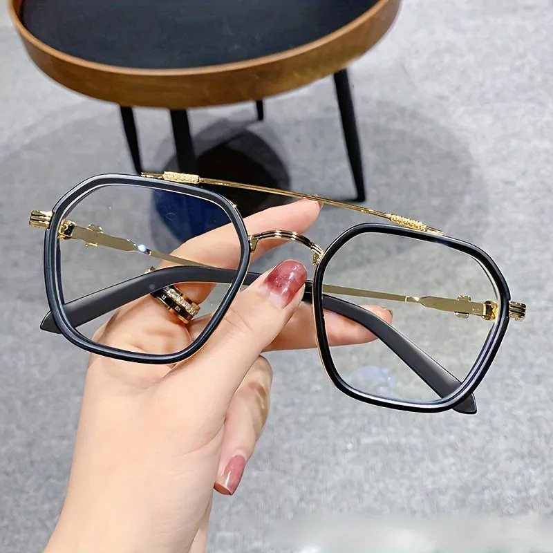 Neue modische Herren-Computerbrille mit Vollformat und Anti-Blaulicht aus Metall – Detail 3