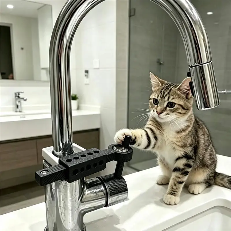 ABAE-Kitchen Faucet Safety Lock Adjustable Length Safety Restraint For Kitchen