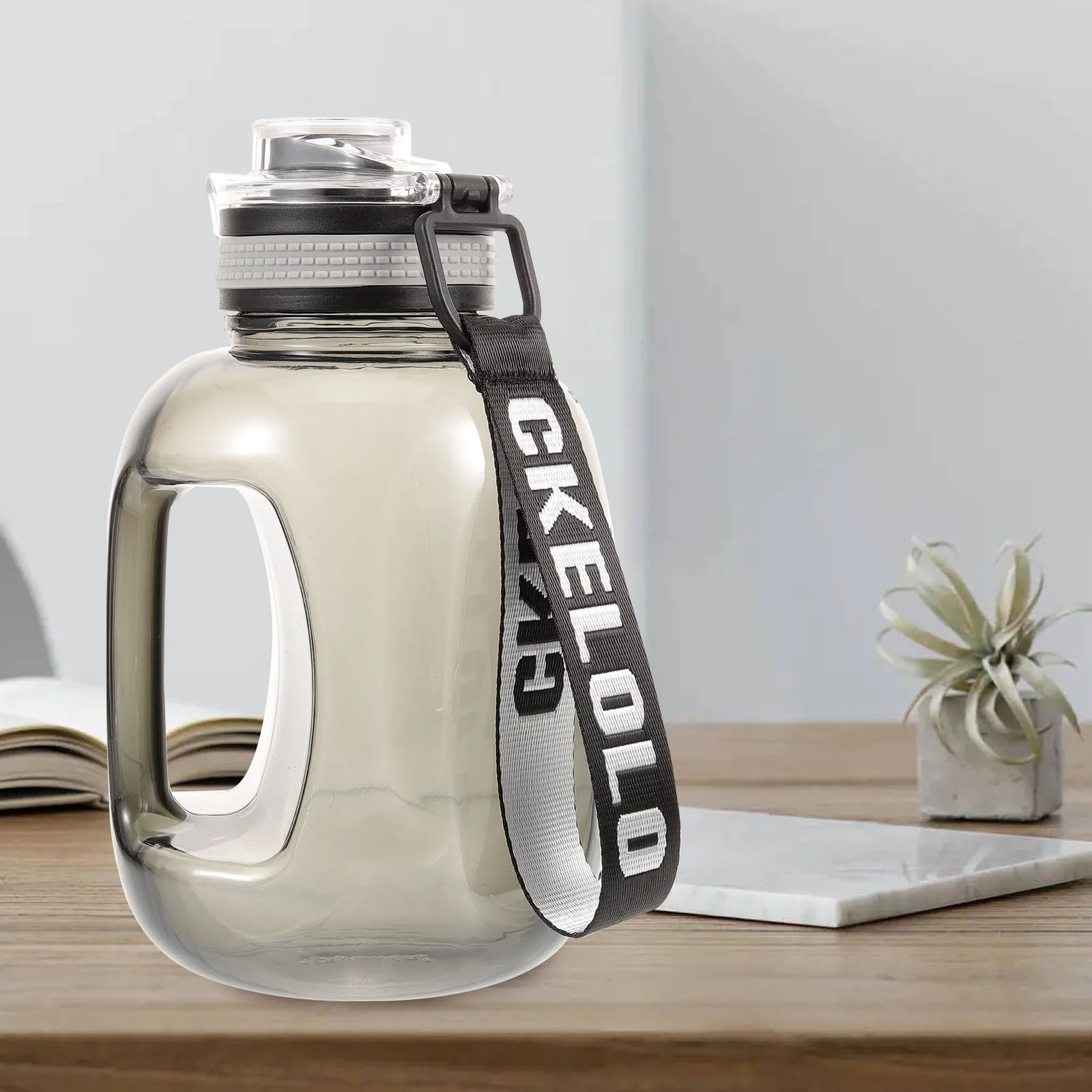 

Portable Outdoor Sports Water Bottle Large Capacity Lightweight for Camping Hiking Gym Fitness Running Travel Plastic