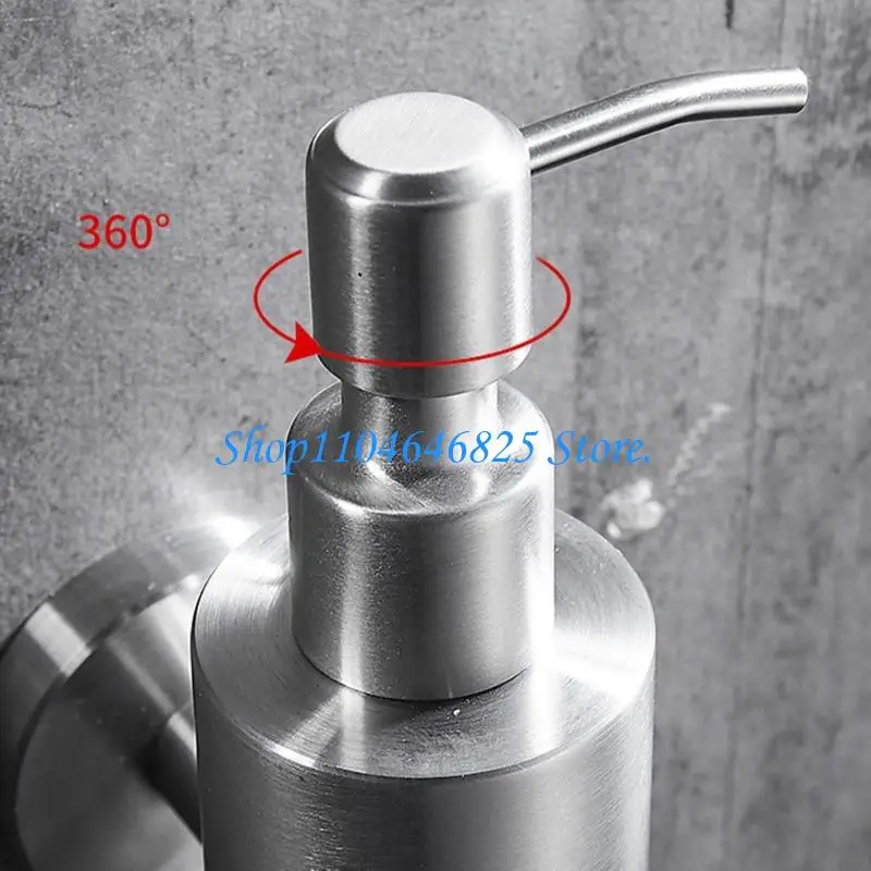 Stainless Steel Wall Mount Soap Dispenser Bathroom Shower Soap Holder Liquid Dispenser For Organized Storage