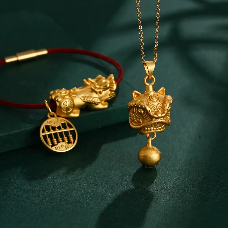 2023 Trendy Antique Gold Hand Beaded Loose Beads DIY Accessories Pendant Gold List Title Pendant Beaded Jewelry