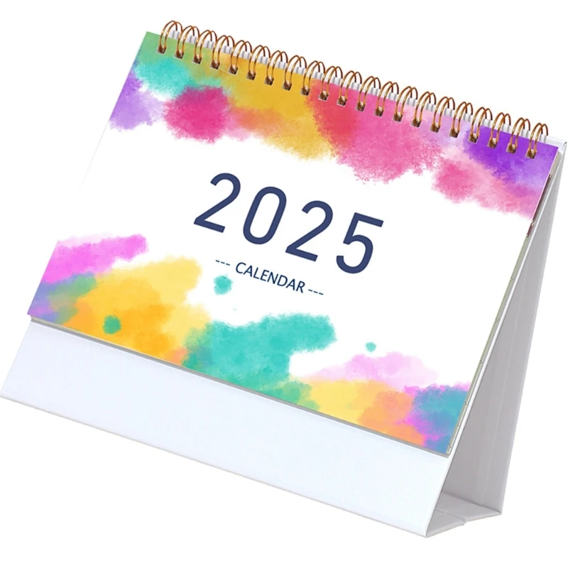 تقويم 2024-2025، تقويم 18 شهرًا من يوليو 2024 إلى ديسمبر 2025، مخطط تقويم مكتبي مزدوج الملف، 5.5 × 3.6 × 6.7 بوصة