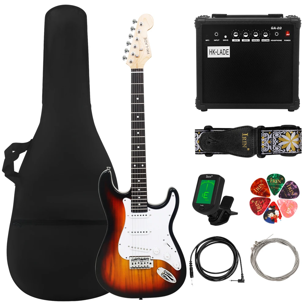 

HK·LADE 6 Strings Electric Guitar 39 Inch 22 Frets Maple Body Rosewood Fingerboard Electric Guitarra With Bag Amp Strap Tuner