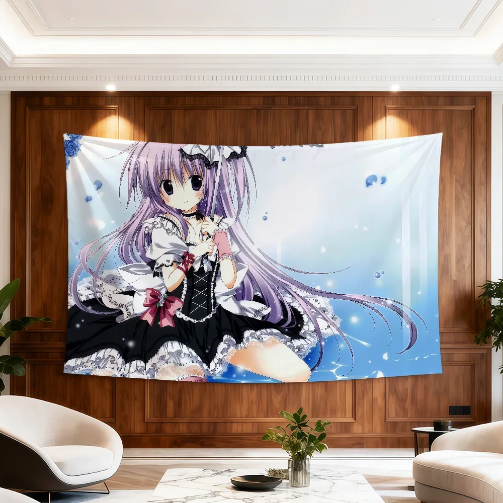 Kawaii Moe Drop Flag Anime Zimmer Wohnheim Y2k Candy Party Hogar Nachttisch Wohnzimmer Wandbehang Mädchen Korie Deko Riko Banner Geschenk – Detail 11