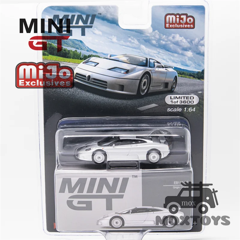 

Мини GT Mijo 1:64 EB110 GT Grigio Chiaro LHD литая модель автомобиля