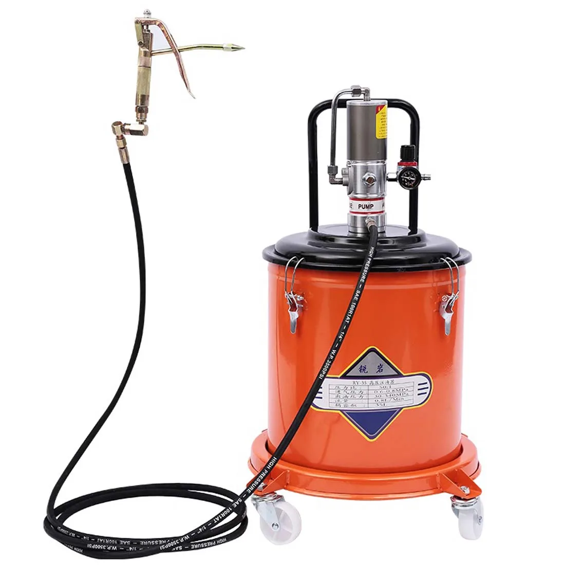 Pneumatic butter machine ball grease gun high-pressure artifact oiler oiler car-mounted automatic