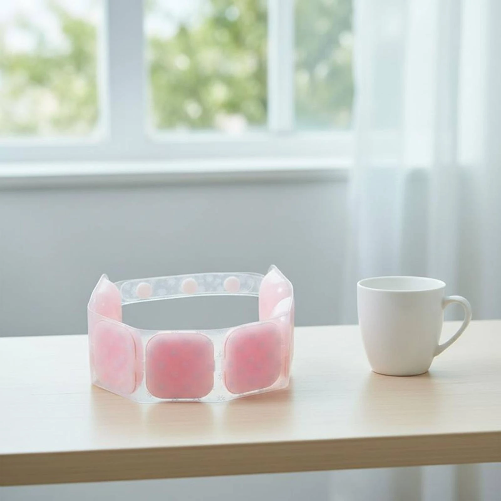 Neck Cooling Collar Translucent Adjustable Neck Cooler Heat Relief Gear No Battery Needed Easy to Clean for Outdoor, Sports