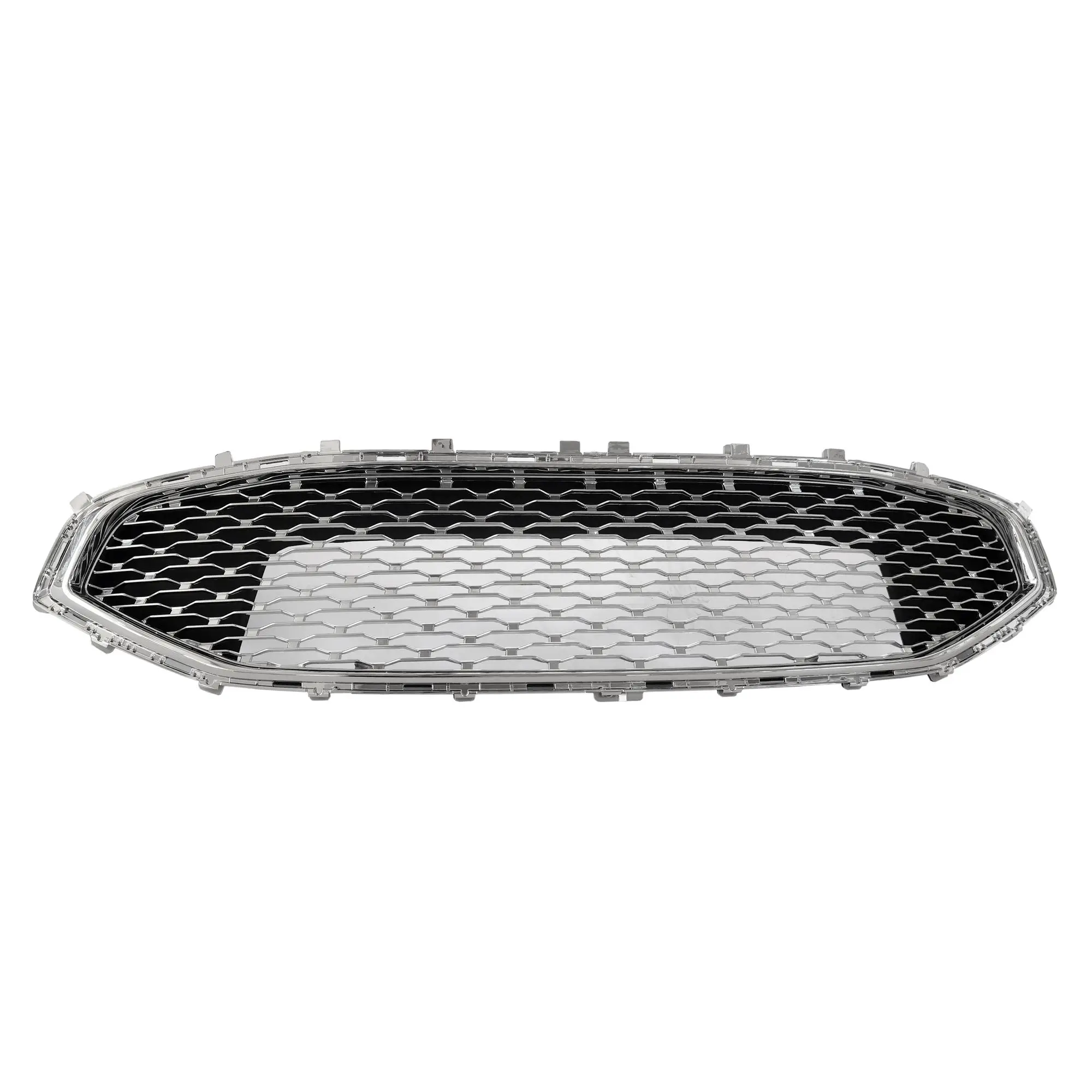 US  Home Front Upper Chrome Honeycomb Bumper Car Grille for 2019 2020 Ford Fusion KS7Z8200AC