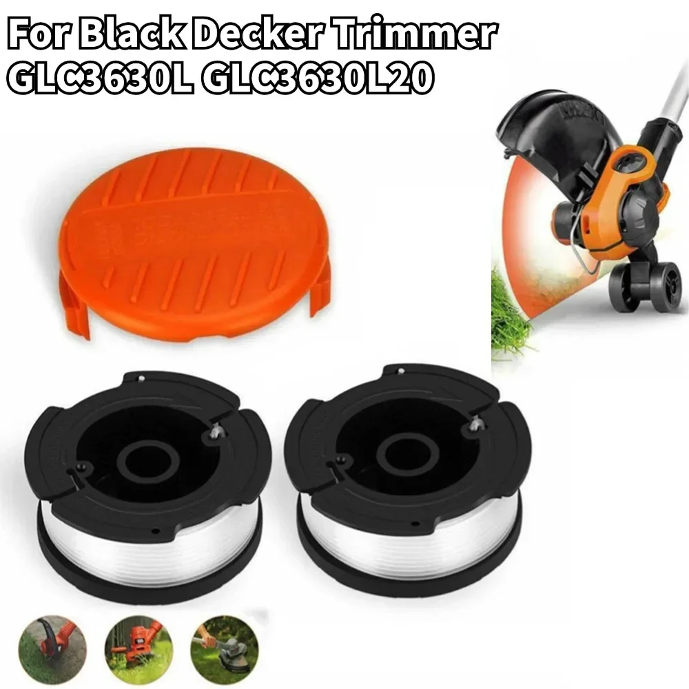 Strimmer Cover Cap Spool And Line For Black Decker Trimmer GLC3630L GLC3630L20 Grass Trimmer Machine Accessories